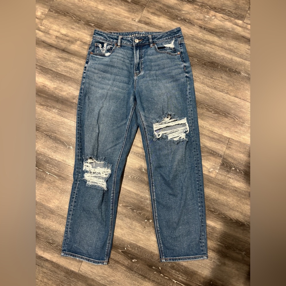 American Eagle Outfitters Blue Straight Leg Jeans
